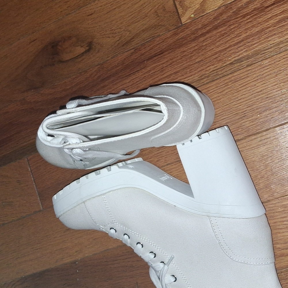H&M White Women's High-Top Sneakers - Picture 6 of 9